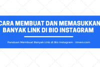 cara membuat dan memasukkan banyak link di bio profil instagram